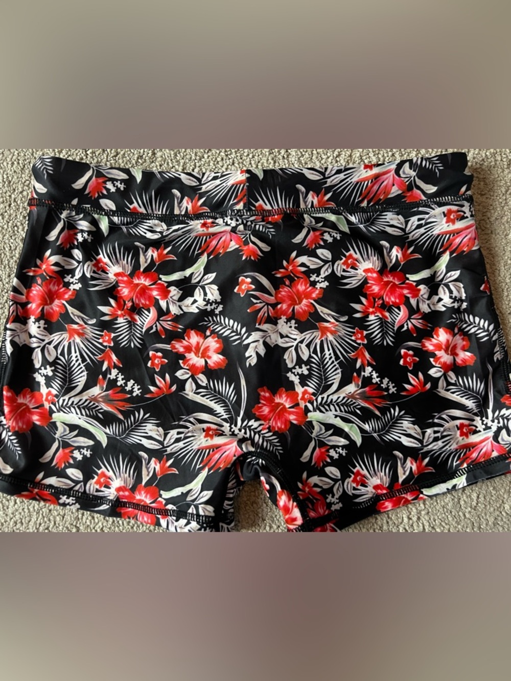 Men's Square Leg Swim Briefs Tight Trunk Swimsuit Athletic Bathing Suit Sz S #F - Picture 5 of 9